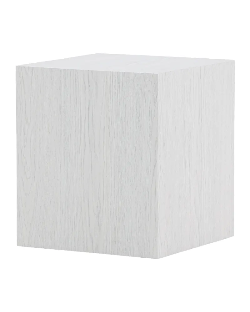 York eckiger Couchtisch in Blockform in 40 × 40 cm, Whitewash, Ansicht 6