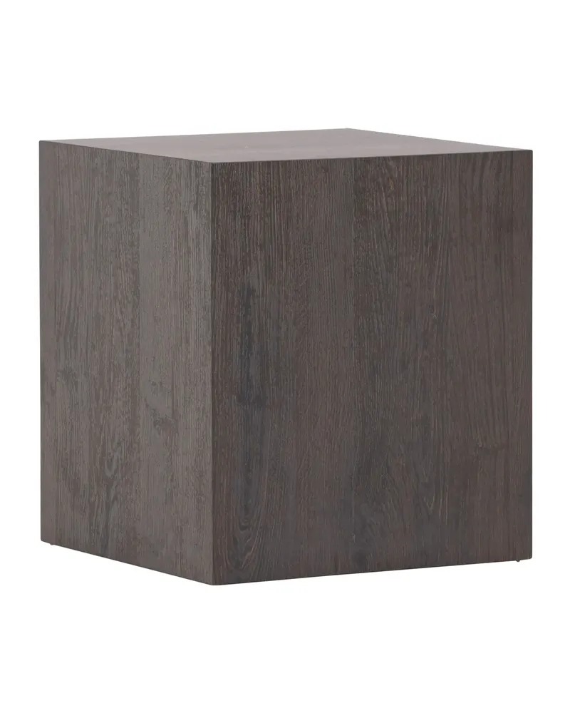 York eckiger Couchtisch in Blockform in 40 × 40 cm, Mokka, Ansicht 7
