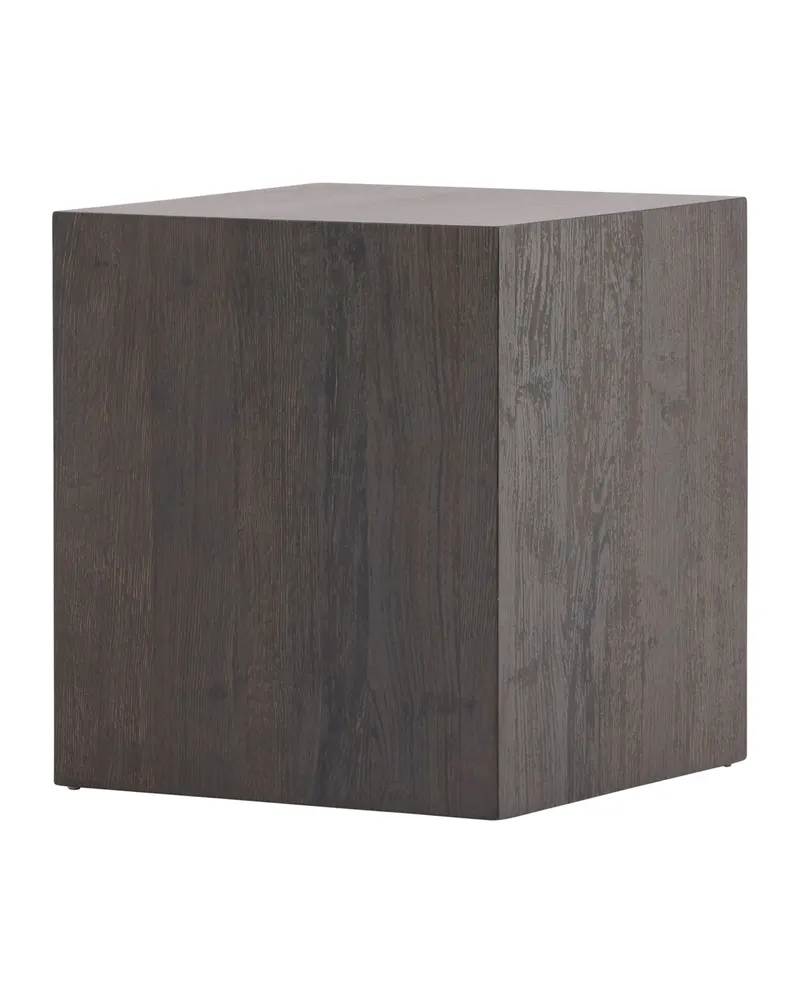 York eckiger Couchtisch in Blockform in 40 × 40 cm, Mokka, Ansicht 12