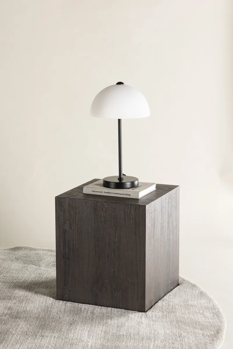 York eckiger Couchtisch in Blockform in 40 × 40 cm, Mokka, im Wohnraum, Ansicht 1