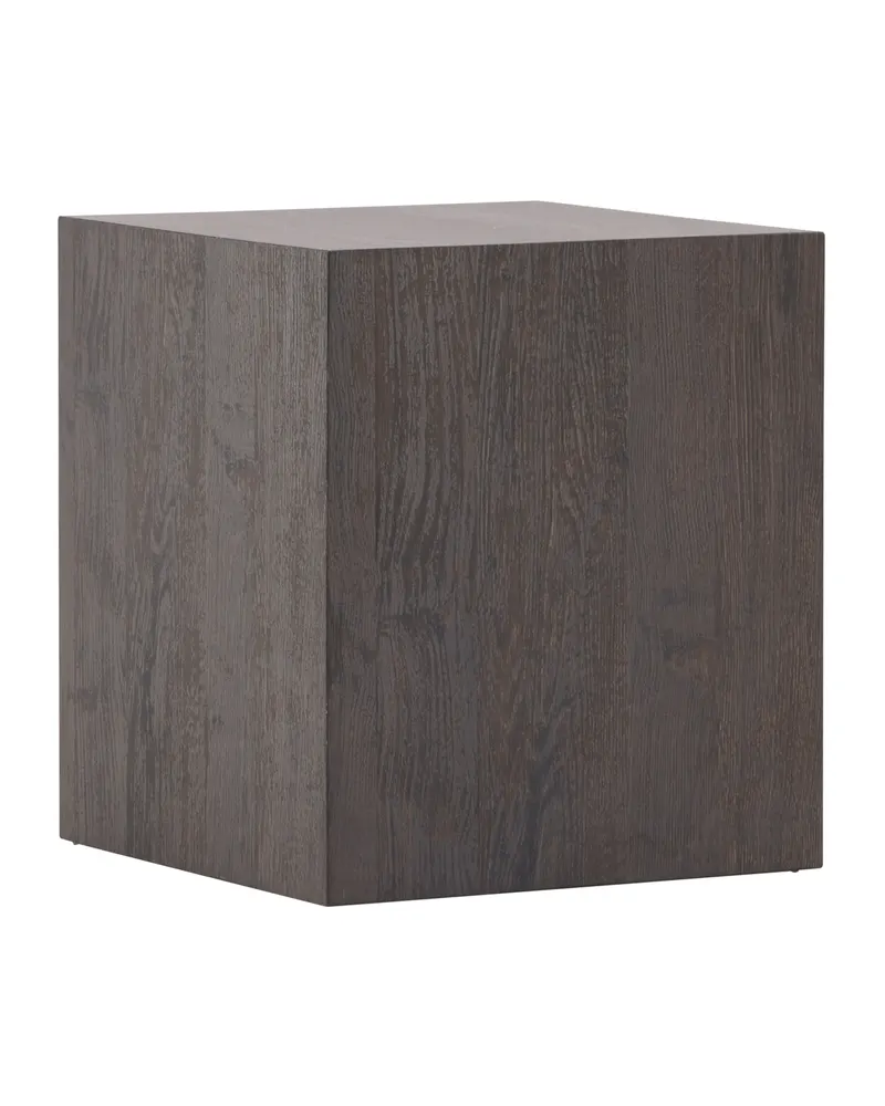 York eckiger Couchtisch in Blockform in 40 × 40 cm, Mokka, Ansicht 4