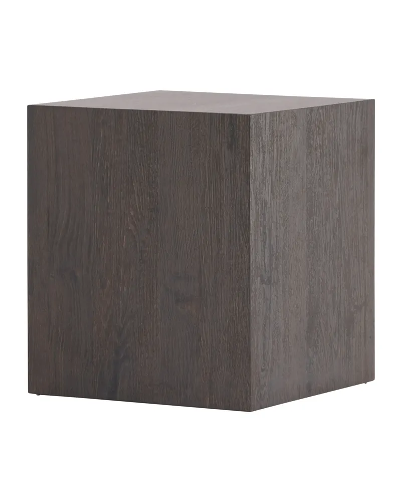 York eckiger Couchtisch in Blockform in 40 × 40 cm, Mokka, Ansicht 6