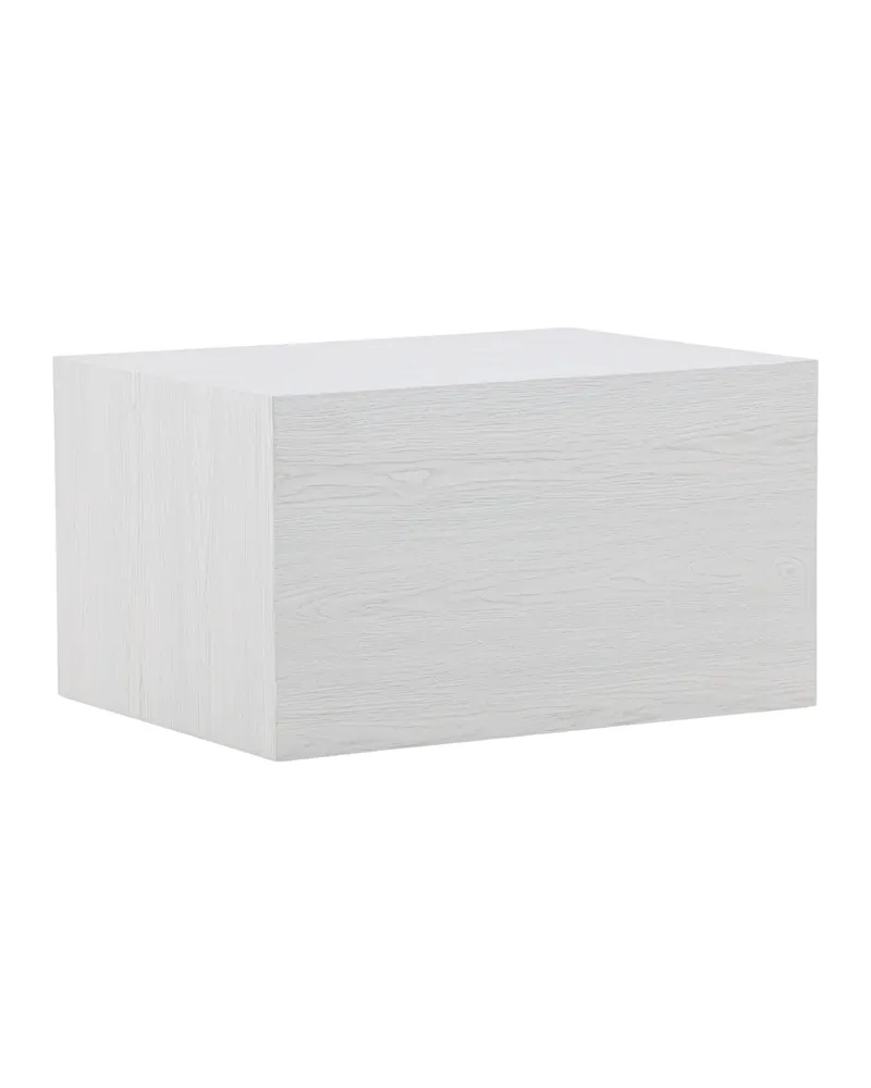York eckiger Couchtisch in Blockform in 80 × 60 cm, Whitewash, Ansicht 1