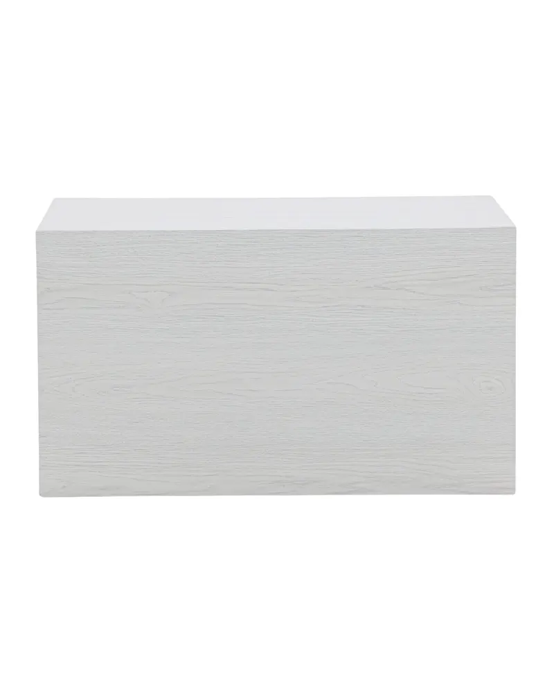 York eckiger Couchtisch in Blockform in 80 × 60 cm, Whitewash, Ansicht 2