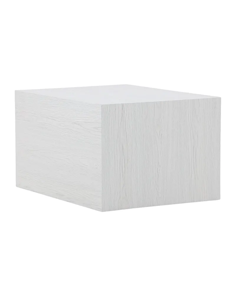 York eckiger Couchtisch in Blockform in 80 × 60 cm, Whitewash, Ansicht 5