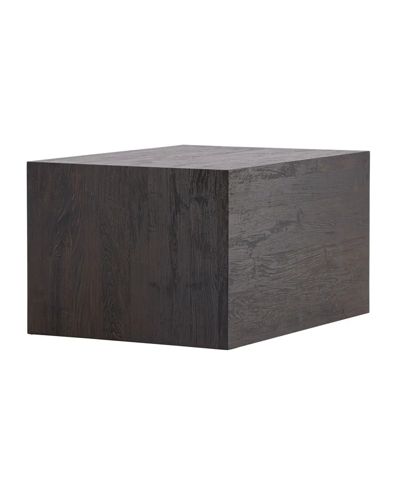 York eckiger Couchtisch in Blockform in 80 × 60 cm, Mokka, Ansicht 8
