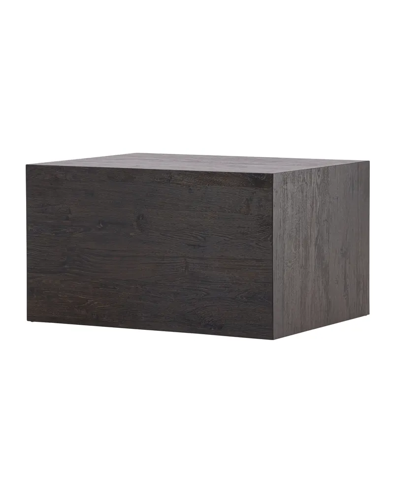 York eckiger Couchtisch in Blockform in 80 × 60 cm, Mokka, Ansicht 11