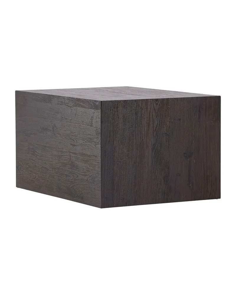 York eckiger Couchtisch in Blockform in 80 × 60 cm, Mokka, Ansicht 12
