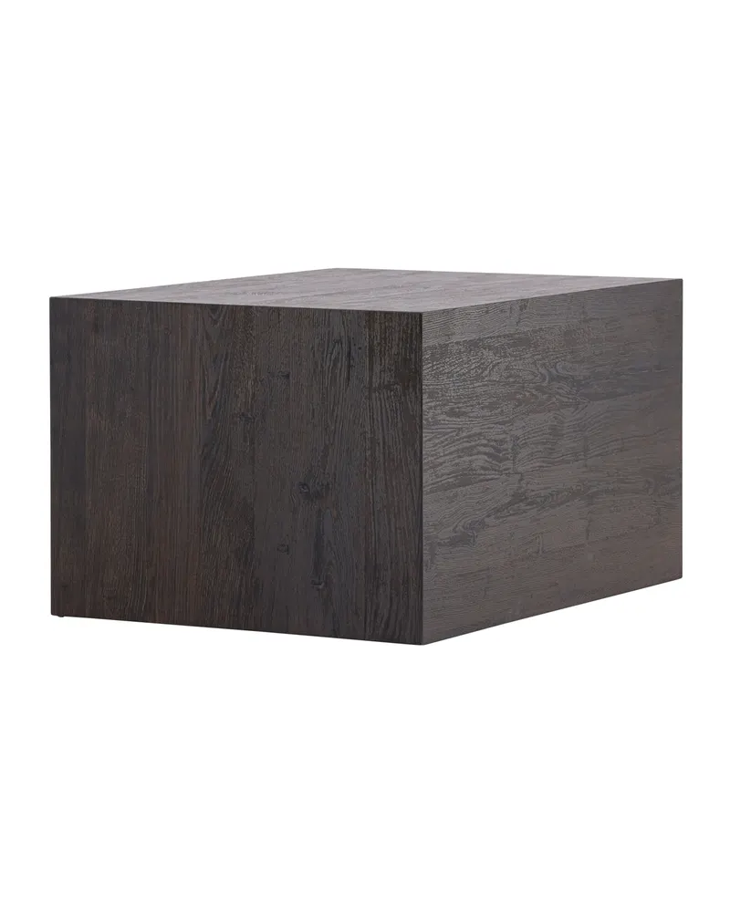 York eckiger Couchtisch in Blockform in 80 × 60 cm, Mokka, Ansicht 4