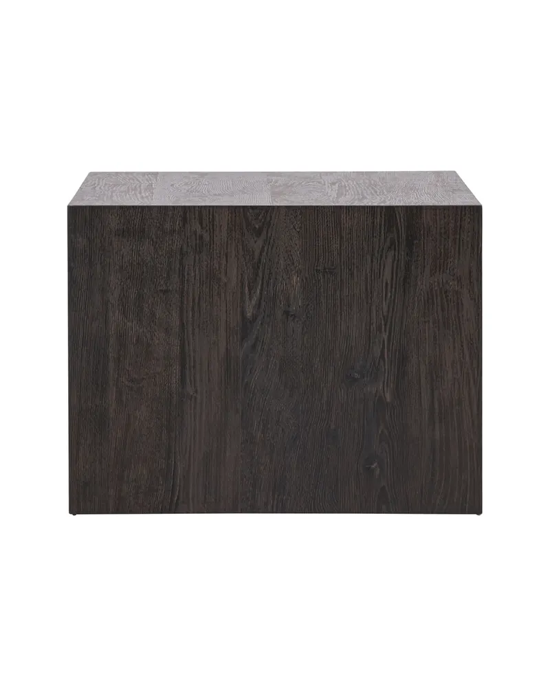 York eckiger Couchtisch in Blockform in 80 × 60 cm, Mokka, Ansicht 5