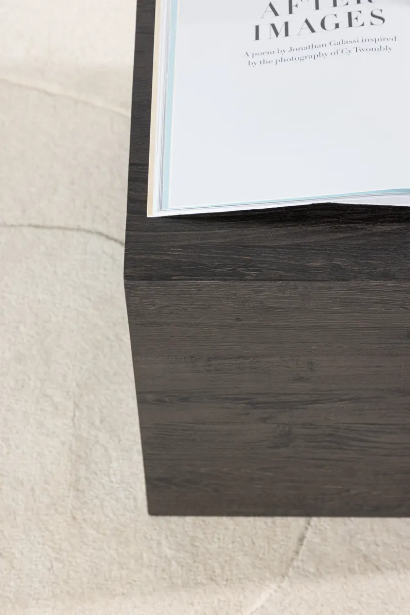 York eckiger Couchtisch in Blockform in 80 × 60 cm, Mokka, im Wohnraum, Ansicht 2