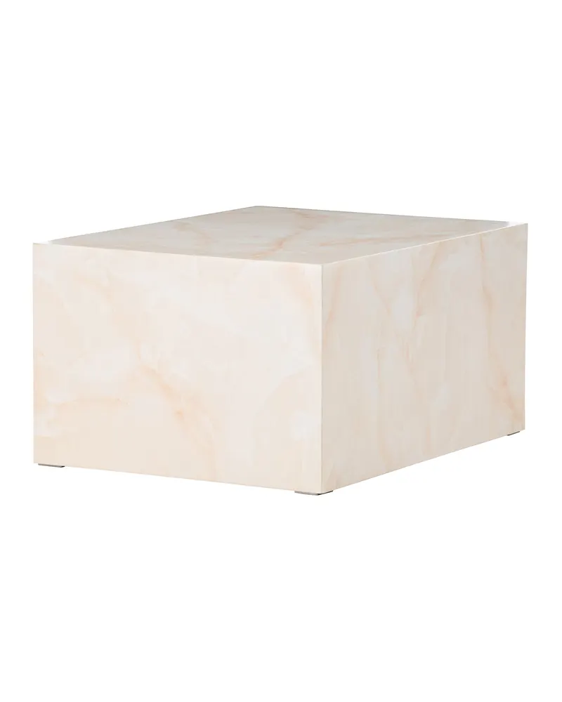 York eckiger Couchtisch in Blockform in 80 × 60 cm, Hellgelb, Ansicht 11