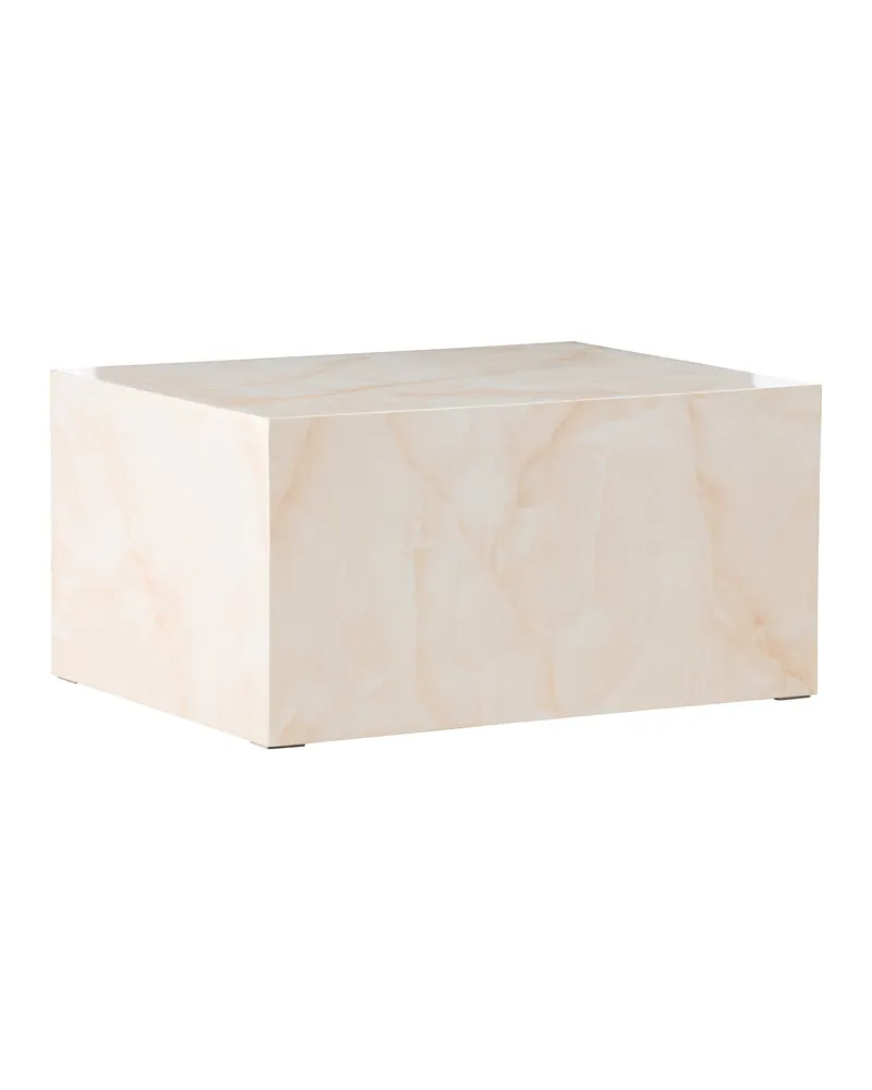 York eckiger Couchtisch in Blockform in 80 × 60 cm, Hellgelb, Ansicht 12