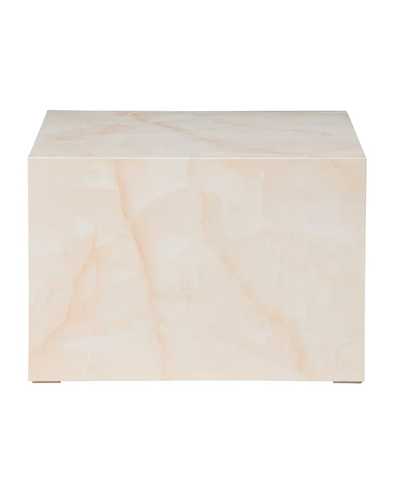 York eckiger Couchtisch in Blockform in 80 × 60 cm, Hellgelb, Ansicht 3