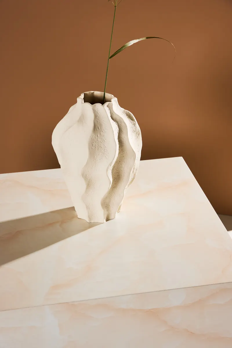York eckiger Couchtisch in Blockform in 80 × 60 cm, Hellgelb, im Wohnraum, Ansicht 3