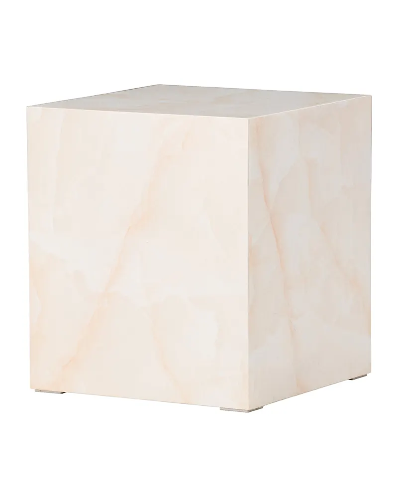 York eckiger Couchtisch in Blockform in 40 × 40 cm, Hellgelb, Ansicht 8
