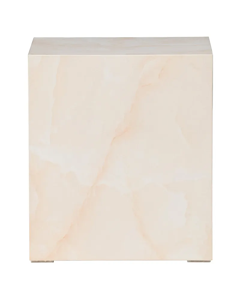 York eckiger Couchtisch in Blockform in 40 × 40 cm, Hellgelb, Ansicht 10