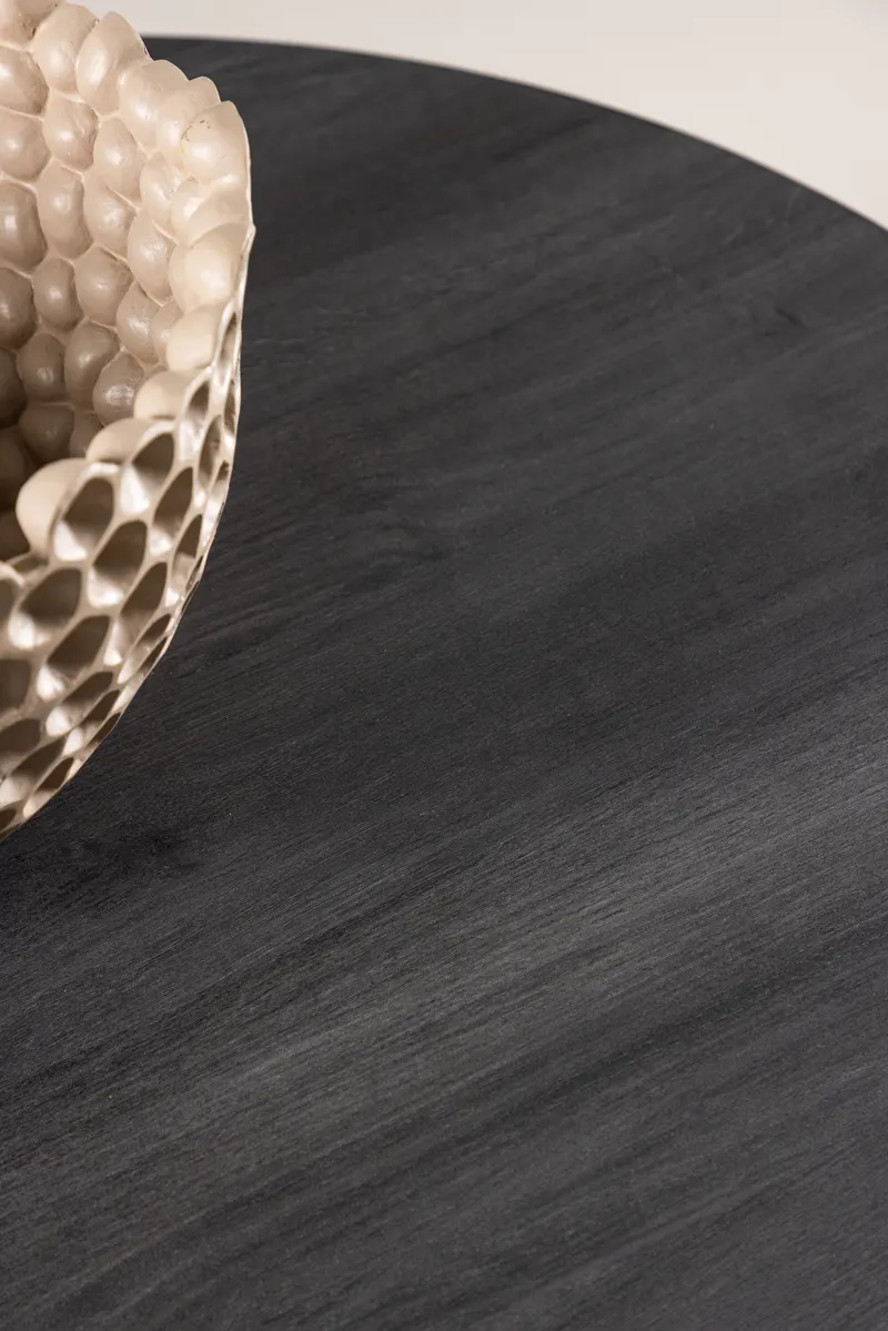 York runder Couchtisch in Zylinderform in Ø 80 cm, Schwarz, im Wohnraum, Ansicht 3