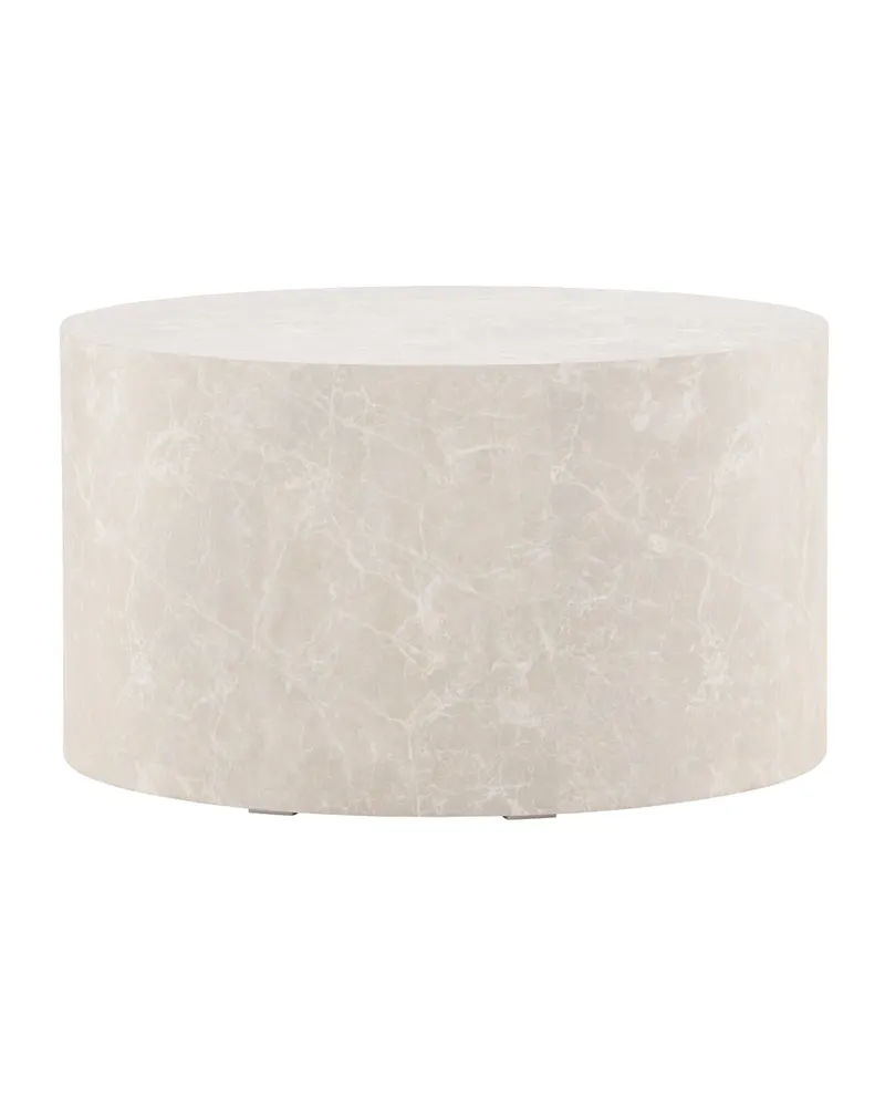 York runder Couchtisch in Zylinderform in Ø 80 cm, Beige, Ansicht 7