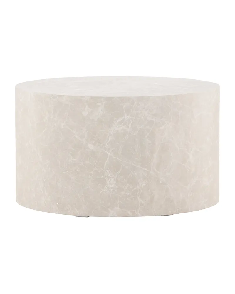 York runder Couchtisch in Zylinderform in Ø 80 cm, Beige, Ansicht 2