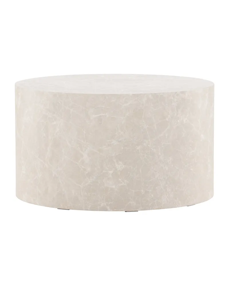 York runder Couchtisch in Zylinderform in Ø 80 cm, Beige, Ansicht 3