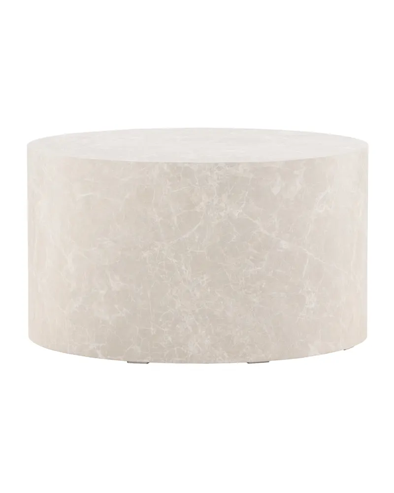 York runder Couchtisch in Zylinderform in Ø 80 cm, Beige, Ansicht 4