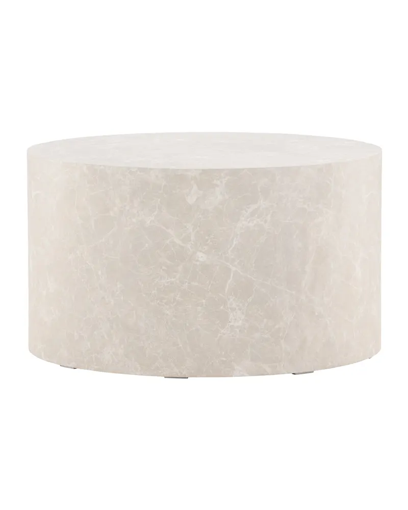 York runder Couchtisch in Zylinderform in Ø 80 cm, Beige, Ansicht 5