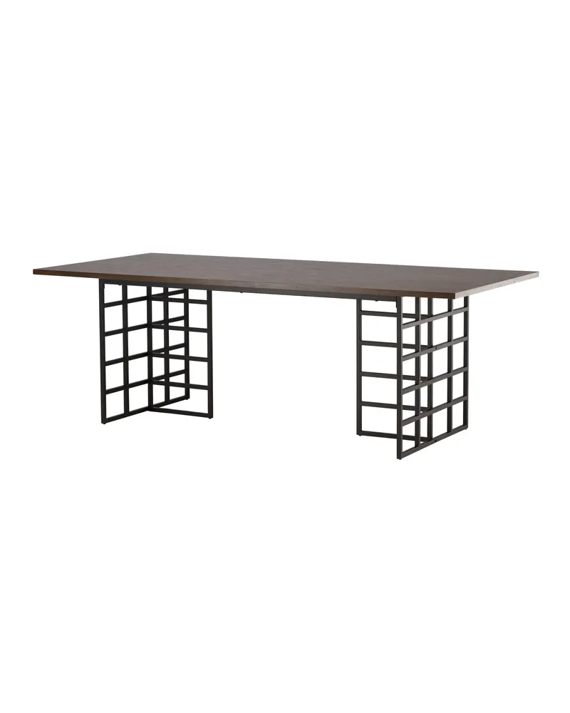 Ystad Esstisch 220 × 100 cm mit Gittergestellen, Ansicht 5