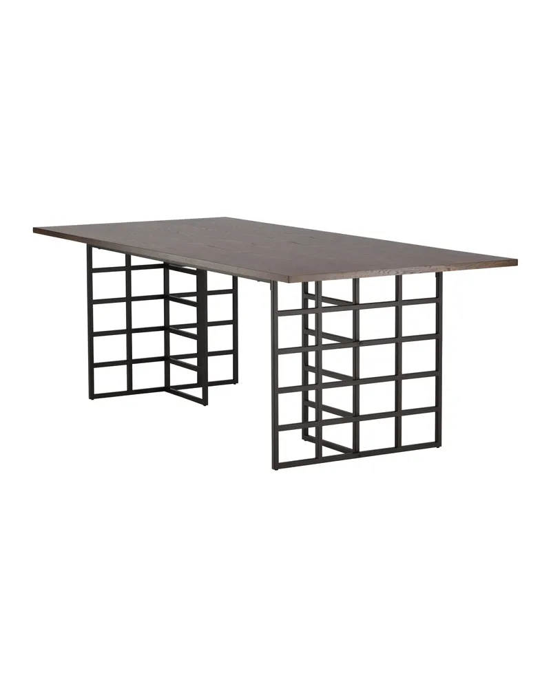 Ystad Esstisch 220 × 100 cm mit Gittergestellen, Ansicht 6