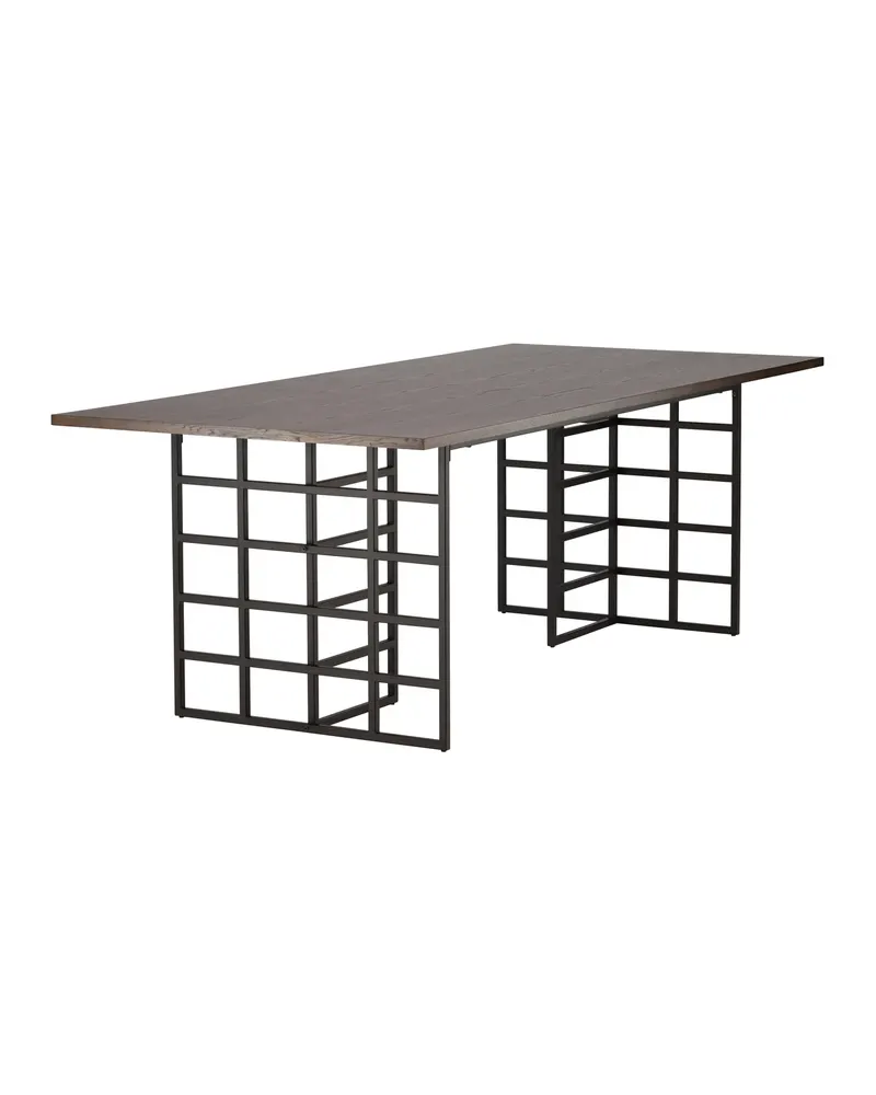 Ystad Esstisch 220 × 100 cm mit Gittergestellen, Ansicht 8