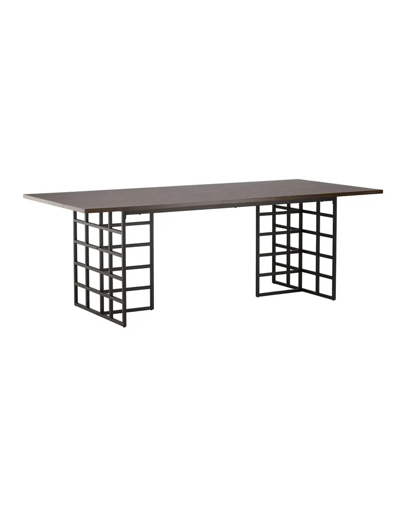 Ystad Esstisch 220 × 100 cm mit Gittergestellen, Ansicht 9