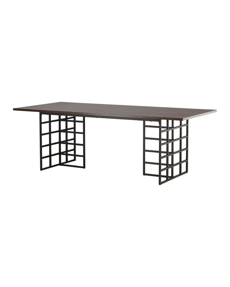 Ystad Esstisch 220 × 100 cm mit Gittergestellen, Ansicht 11