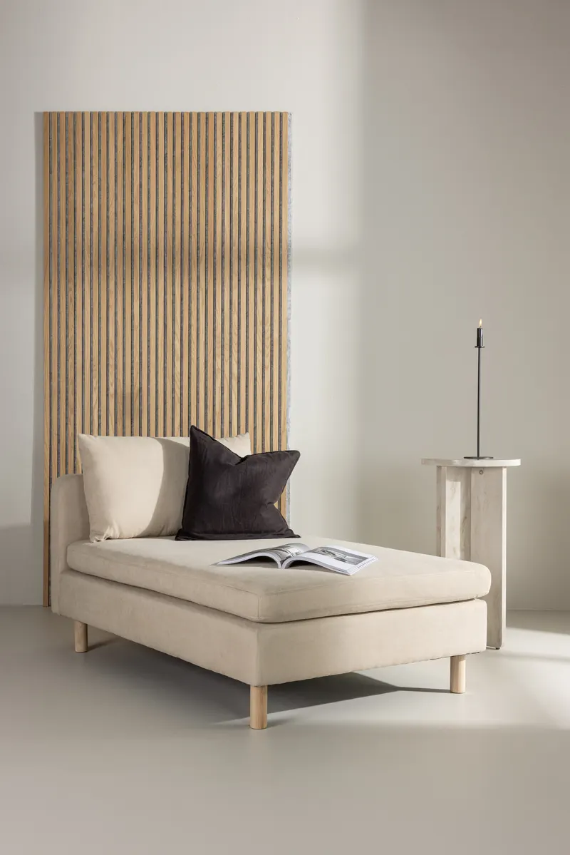 Zero Sofa-Modul mit Holzbeinen in 152 × 83 × 94 cm, im Wohnraum, Ansicht 1