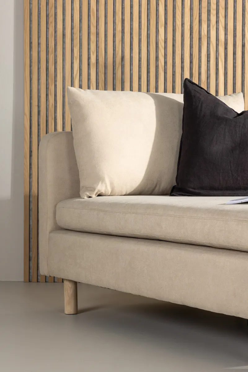 Zero Sofa-Modul mit Holzbeinen in 152 × 83 × 94 cm, im Wohnraum, Ansicht 2