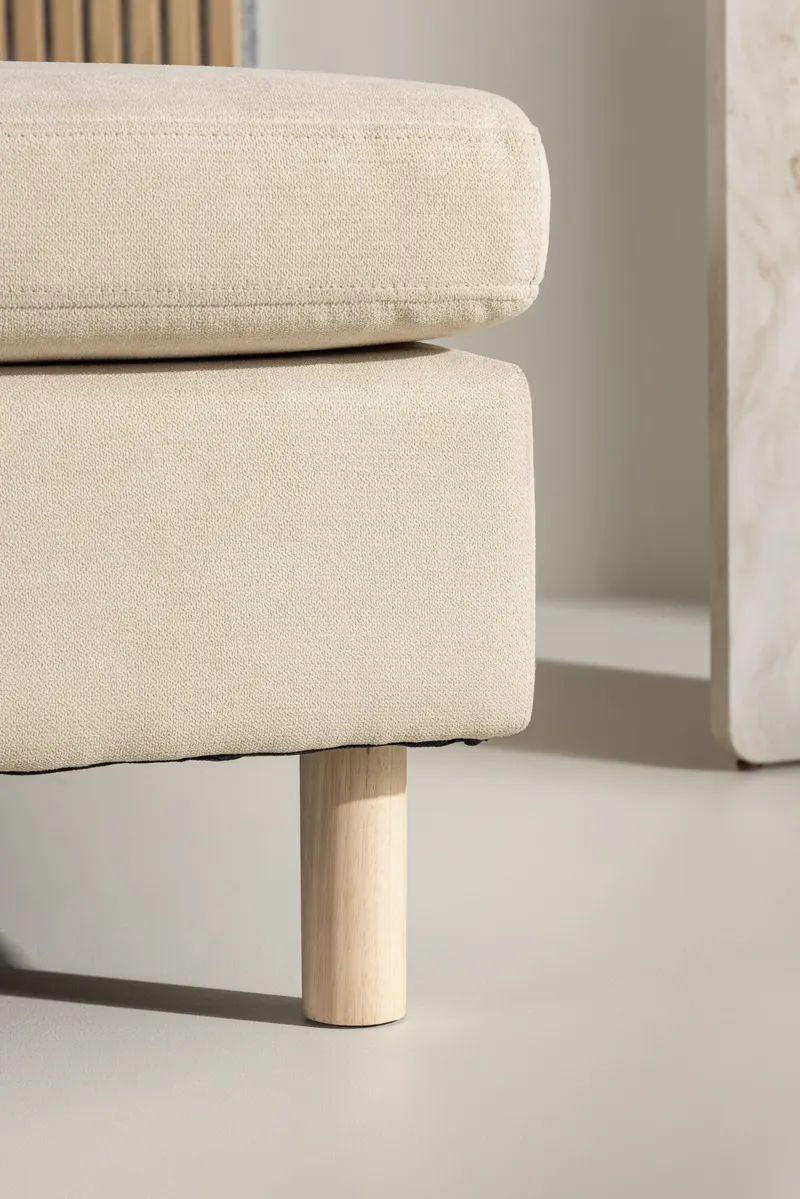 Zero Sofa-Modul mit Holzbeinen in 152 × 83 × 94 cm, im Wohnraum, Ansicht 3