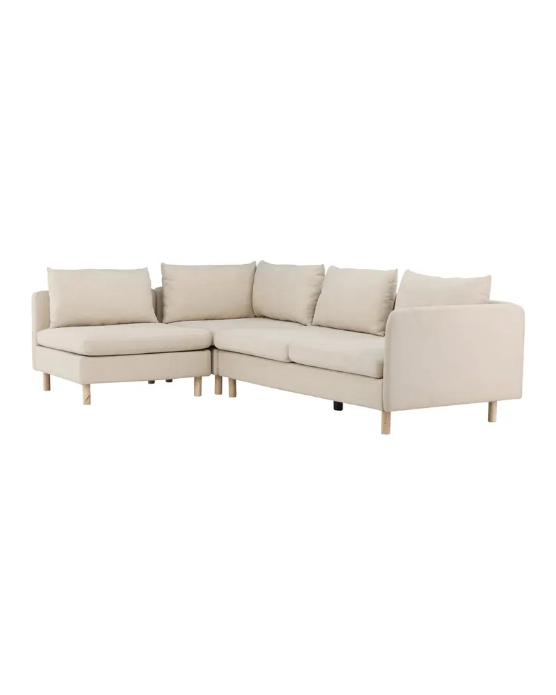 Zero Ecksofa in L-Form mit Holzbeinen, Ansicht 5