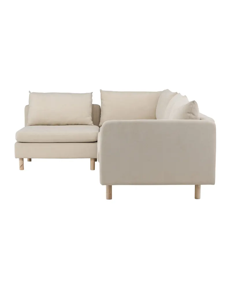 Zero Ecksofa in L-Form mit Holzbeinen, Ansicht 6