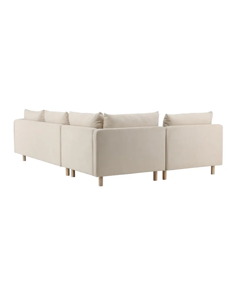 Zero Ecksofa in L-Form mit Holzbeinen, Ansicht 9