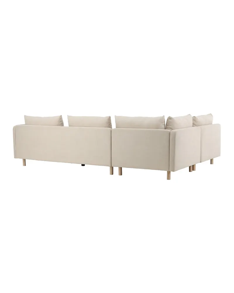 Zero Ecksofa in L-Form mit Holzbeinen, Ansicht 4