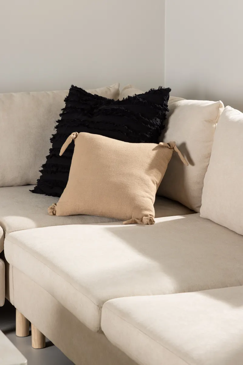 Zero Ecksofa in L-Form mit Holzbeinen, im Wohnraum, Ansicht 3
