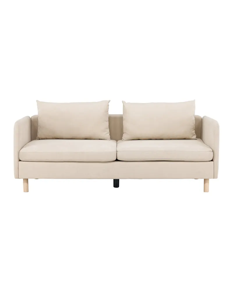 Zero Sofa in Beige mit abnehmbarem Bezug, 197 cm breit
