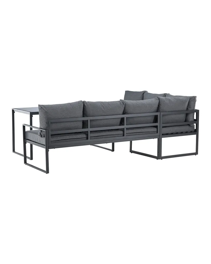 Zingaro Gartenlounge mit Ecksofa und Glastisch, Ansicht 8