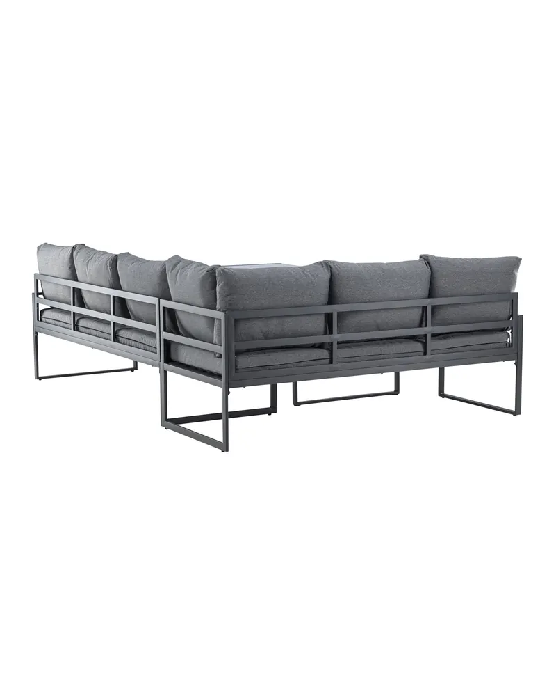 Zingaro Gartenlounge mit Ecksofa und Glastisch, Ansicht 11