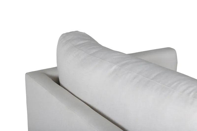 Zoom Sessel mit schwarzen Stahlbeinen in Hellbeige, Gestell Schwarz, Polyester, Ansicht 6
