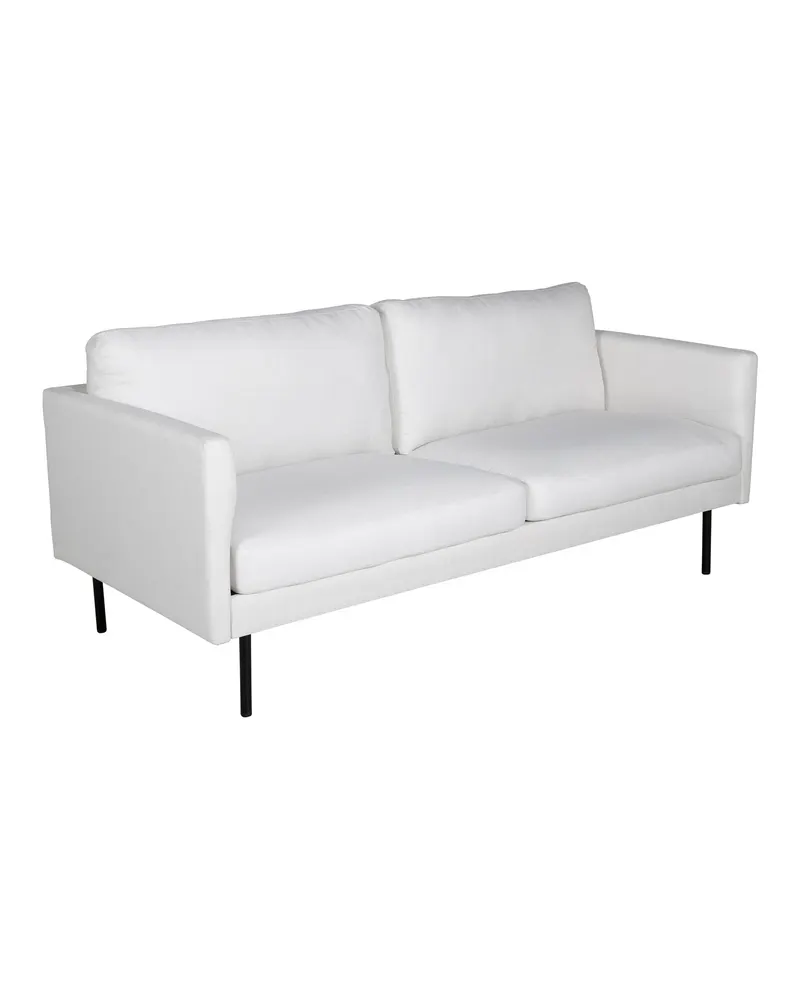 Zoom 2-Sitzer-Sofa mit Stahlbeinen in Schwarz, Ansicht 4