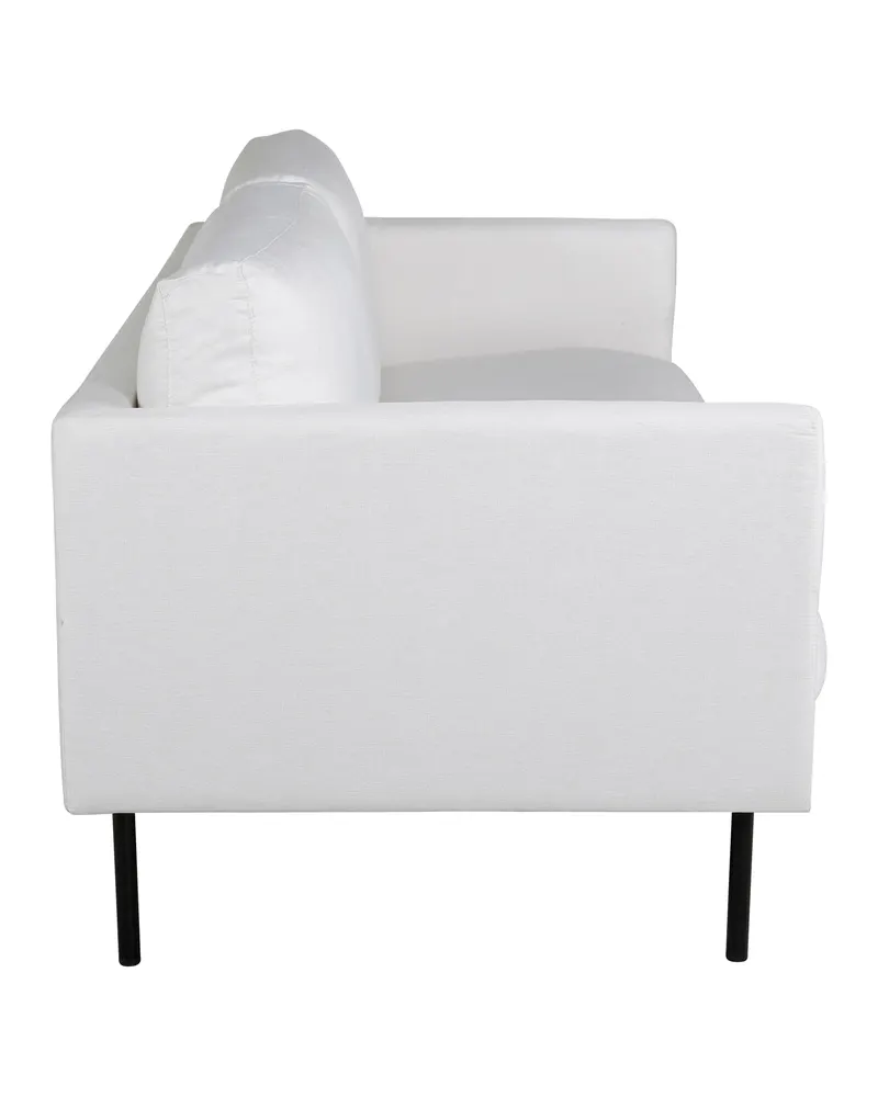 Zoom 2-Sitzer-Sofa mit Stahlbeinen in Schwarz, Ansicht 5