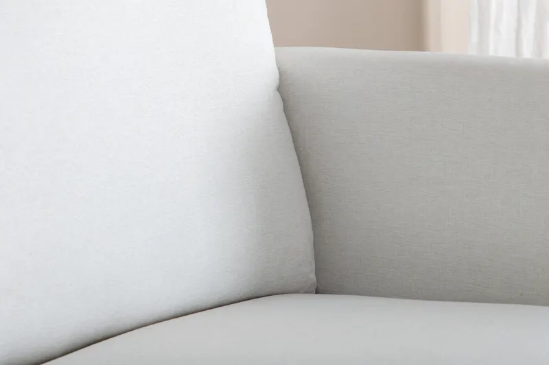 Zoom 2-Sitzer-Sofa mit Stahlbeinen in Schwarz, im Wohnraum, Ansicht 5