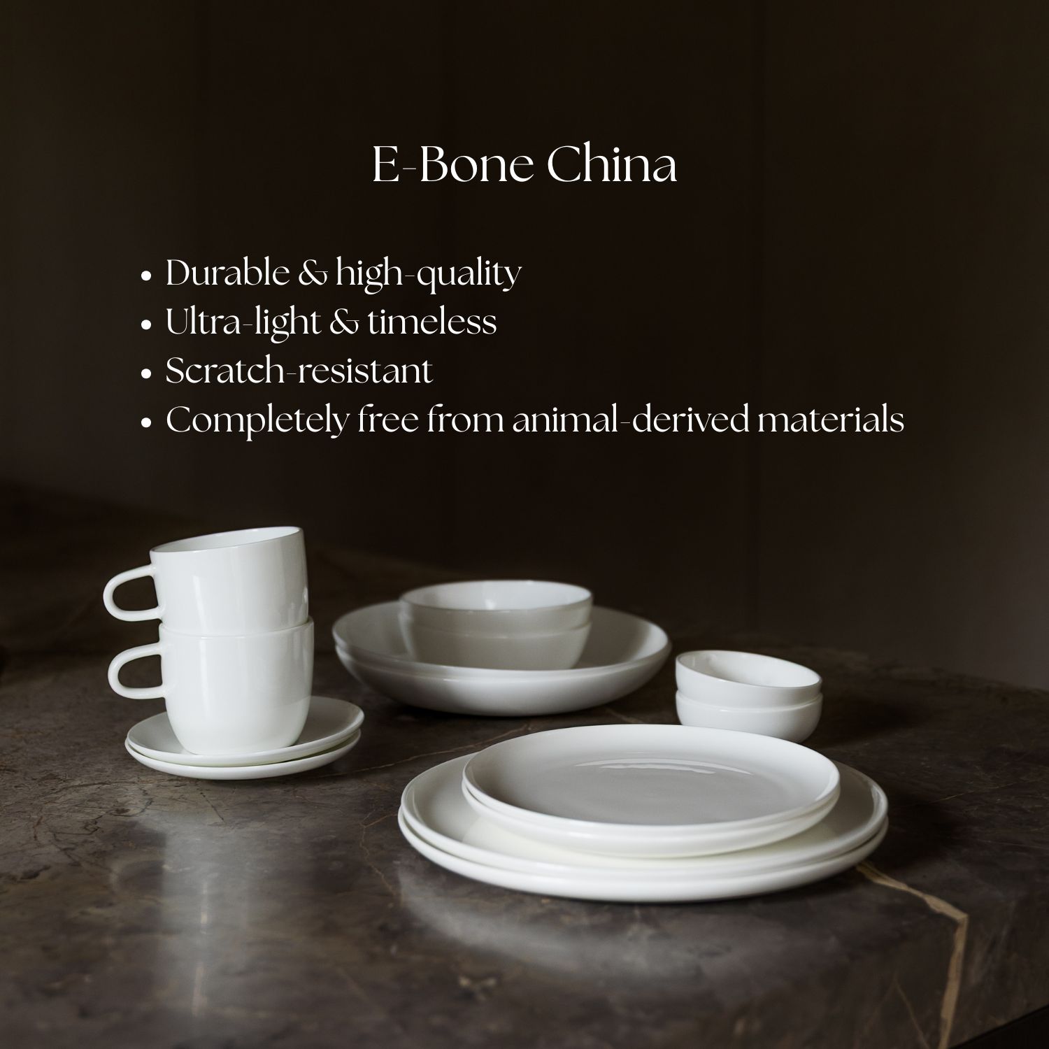 Alura Schale aus Vegan Bone Porcelain, Weiß, Ø 9 cm, H 3 cm, Ansicht 3