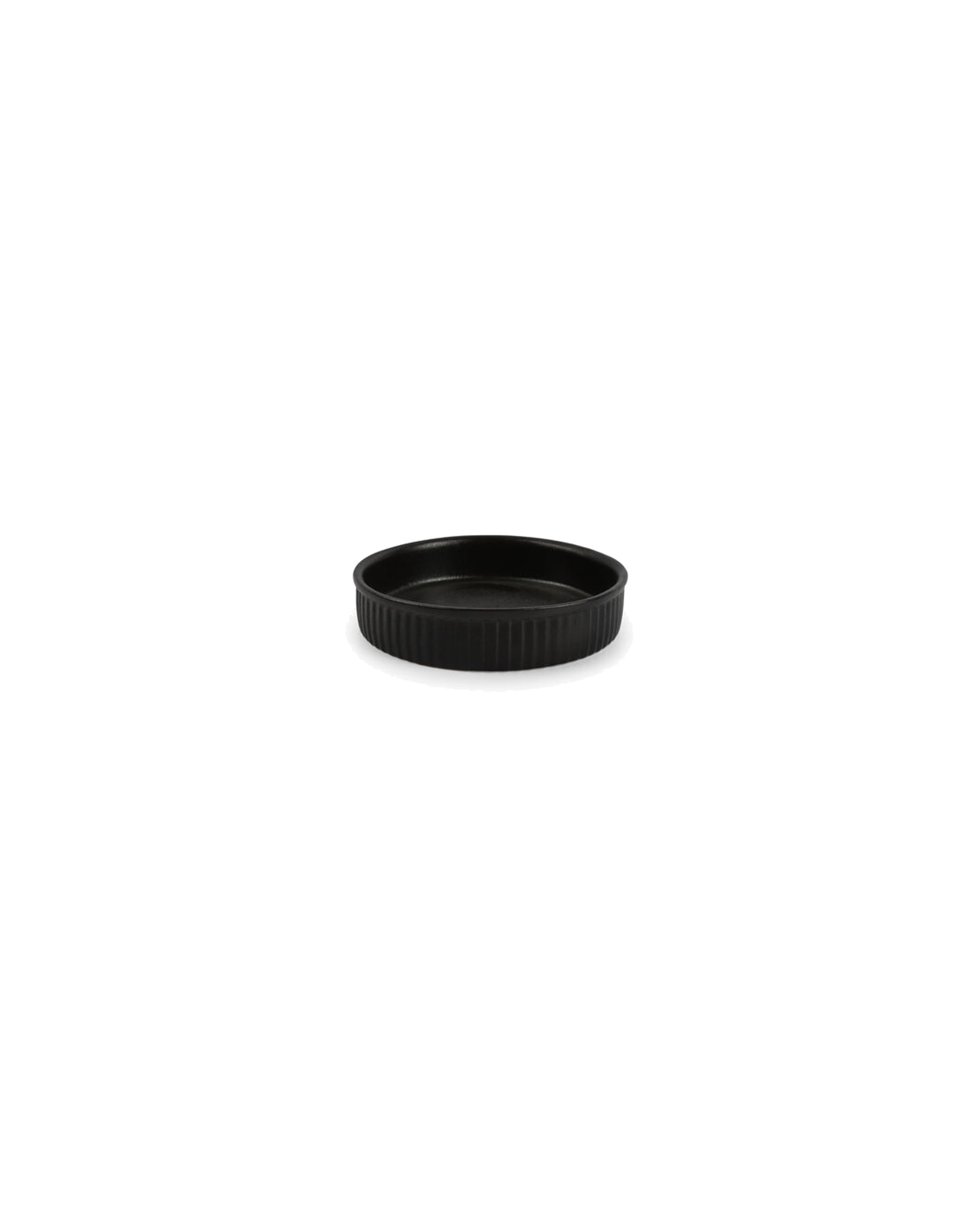 Ardo Auflaufform aus Steinzeug, Schwarz, Ø 14 cm, H 3 cm, Ansicht 1