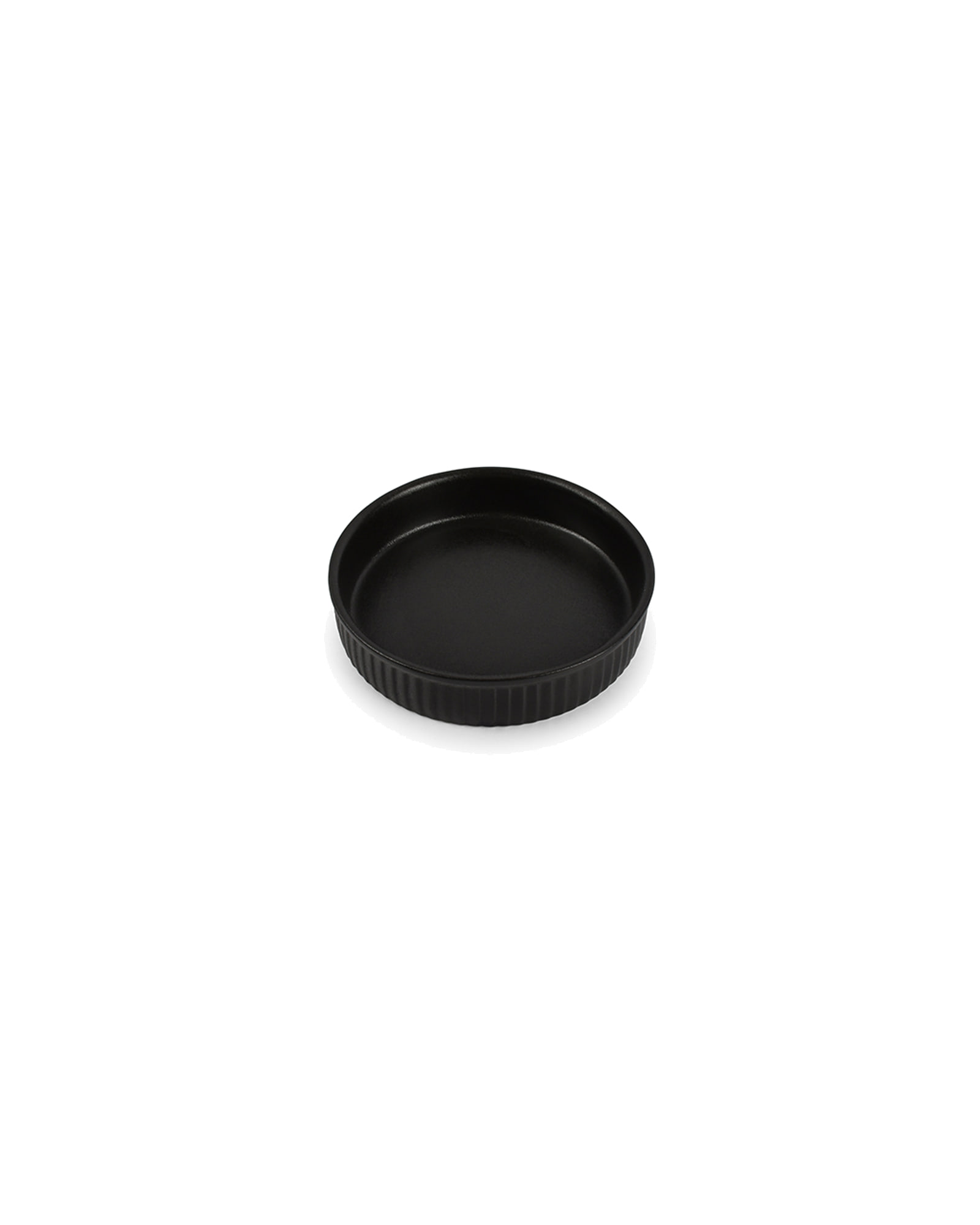 Ardo Auflaufform aus Steinzeug, Schwarz, Ø 14 cm, H 3 cm, Ansicht 2